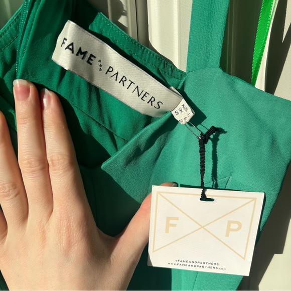 NWT Fame And Partners Light Green Prom Maxi Dress - Picture 12 of 12
